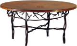 handcrafted copper table