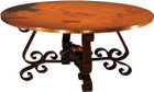 colonial copper dining table