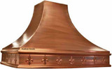 custom hammered copper hood