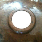 bath cabinet rustic copper sink drain