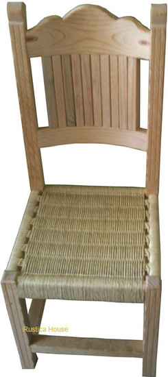 hand crafted mexican wooden chair