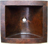 copper bar sink handcrafted