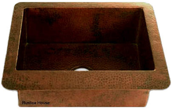 copper bar sink artisan made