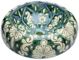 green white mexican vessel sink