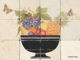 tile mural fruit bowl
