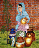 pots selling kitchen tile mural