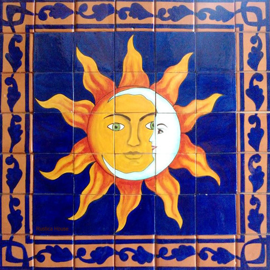 tile mural eclipse