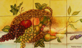 Fruit  kitchen backsplash tile mural