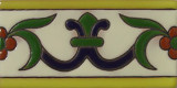 French relief border tiles