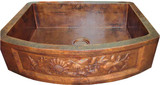 made to order copper apron kitchen sink