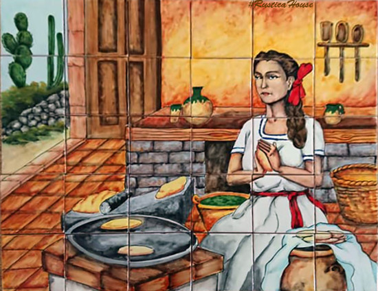 tile mural culinary traditions