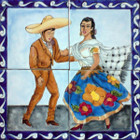 Typical Dance kitchen backsplash tile mural