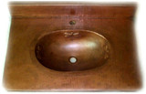 bath copper counter