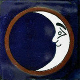Hand Crafted Classic Ceramic Mexican Tile Luna