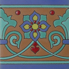 old europe relief tile blue