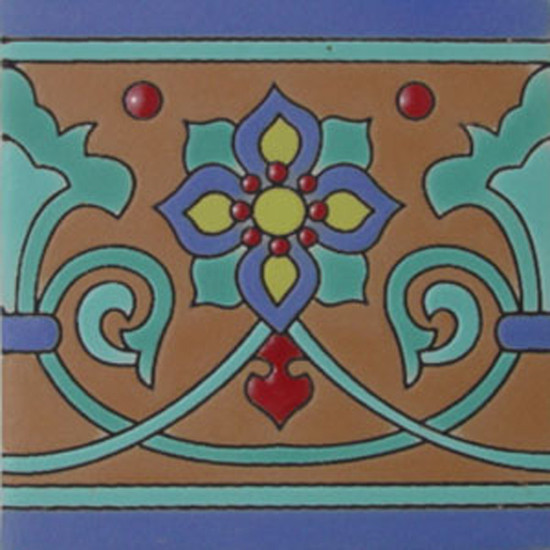 old europe relief tile blue