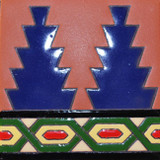 portuguese relief tile blue