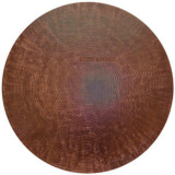 round copper tabletop