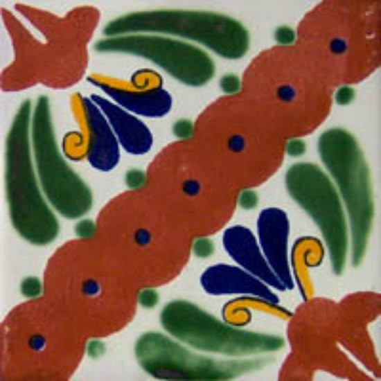 Mexican tile artisan crafted