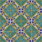 artisan crafted Mexican tiles yellow blue