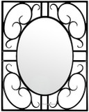 rectangular iron mirror