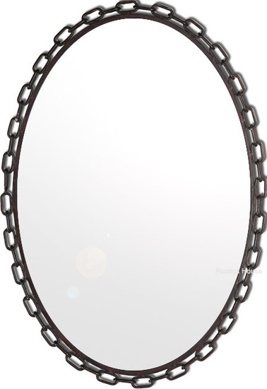 hand made iron mirror