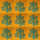 hand painted Mexican tiles green black