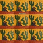 artisan crafted Mexican tiles green yellow