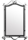 Front view of the Iron Mirror – Oaxaca showcasing its rectangular design and natural iron finish.