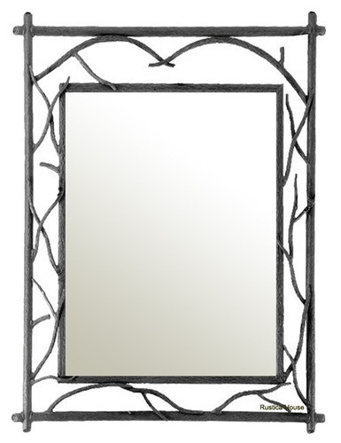 rectangular spanish iron mirror
