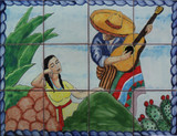 serenade wall tile mural