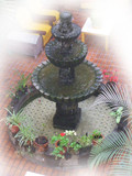 old european stone fountain