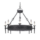 country iron chandelier