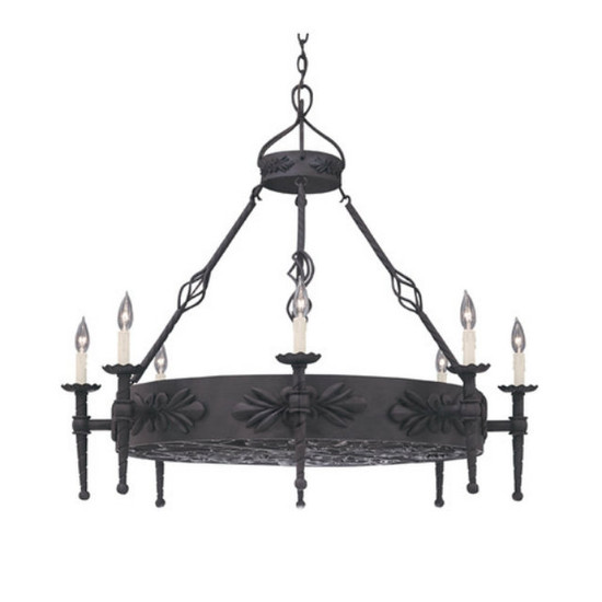 country iron chandelier