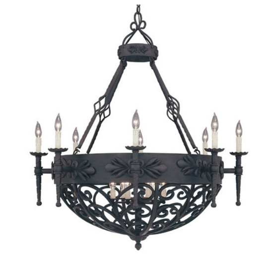 old country iron chandelier