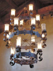 americana iron chandelier