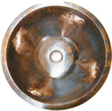 round hacienda copper bath sink