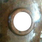 round hacienda copper bath sink drain