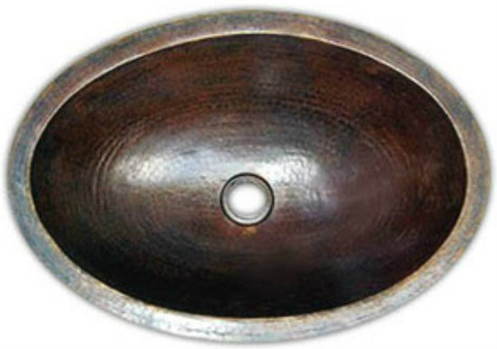 oval custom copper bath sink
