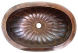 oval mexican copper bath sink