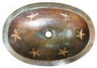 oval mexican copper bath sink