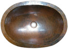 oval copper bath sink