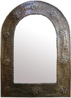 rustic arch tin mirror