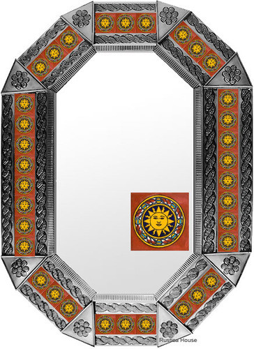 Metal mirror classic colonial