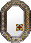 Old metal mirror Guanajuato frame tiles