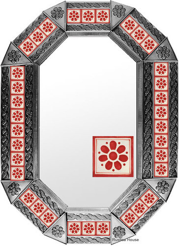 metal mirror colonial