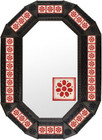 metal mirror colonial octagonal frame with tiles