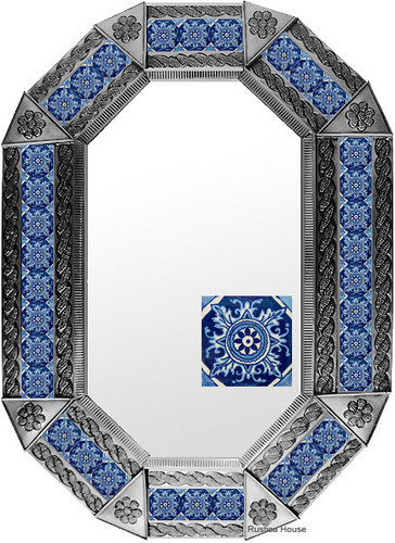 metal tin mirror tile fabricated