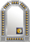 mexican colonial natural tin mirror