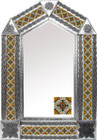 tin mirror with Rustica House tiles